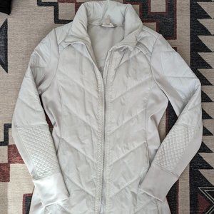 Women's Athleta Primaloft Jacket - Light Gray - M